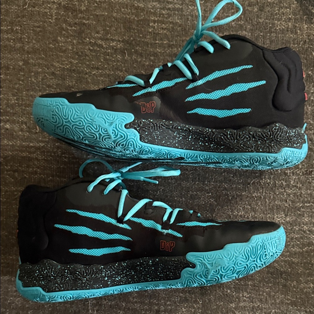 Lamelo Ball Melo mb.03 sz 12 Black and Teal High-Top Sneakers